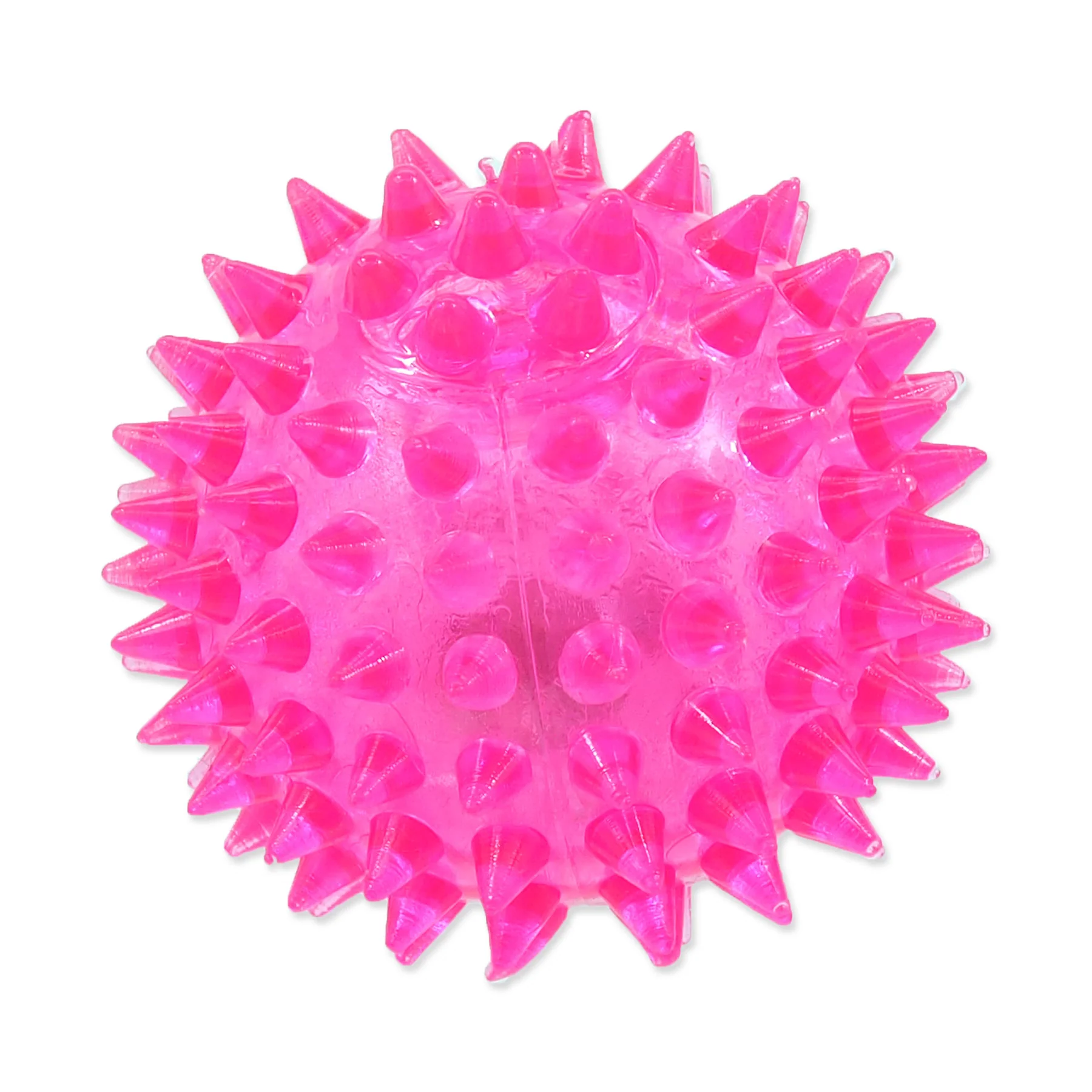 Dog Fantasy Hračka míček LED růžový 6 cm