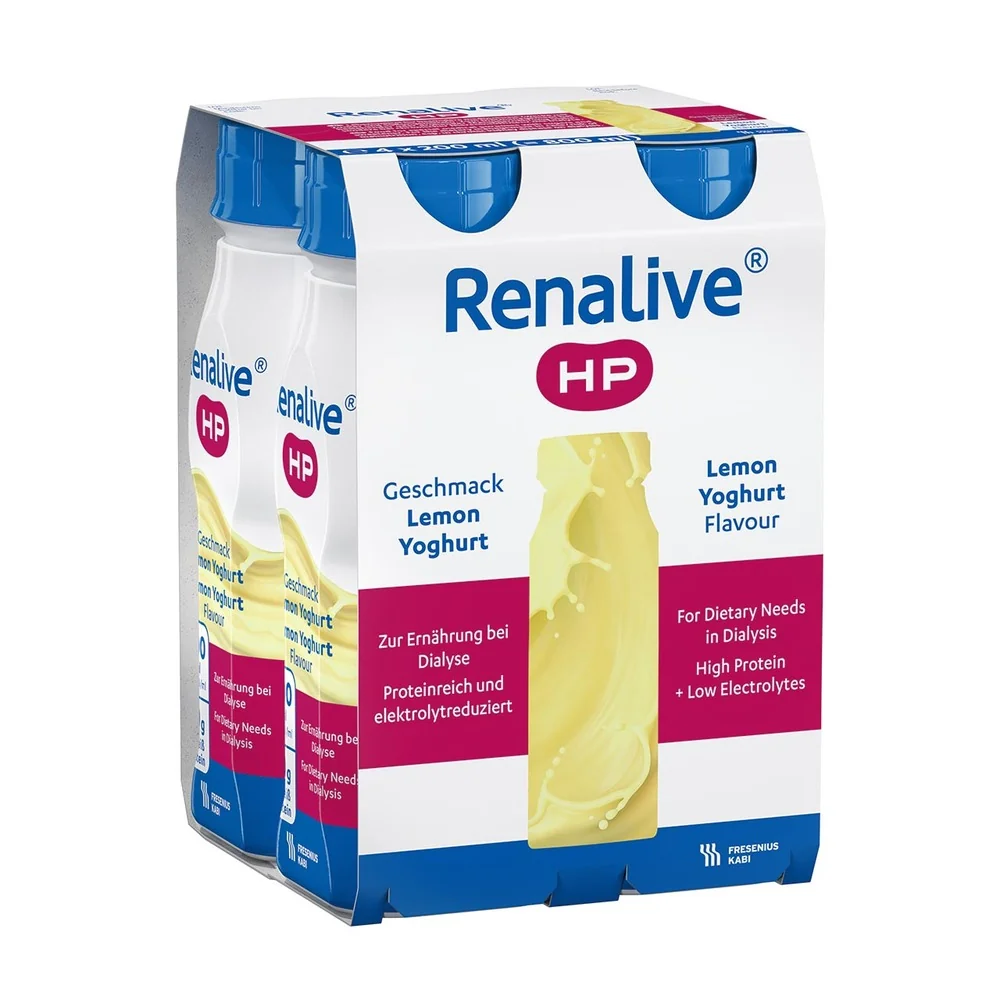 Renalive HP příchuť citrónový jogurt 4x200 ml