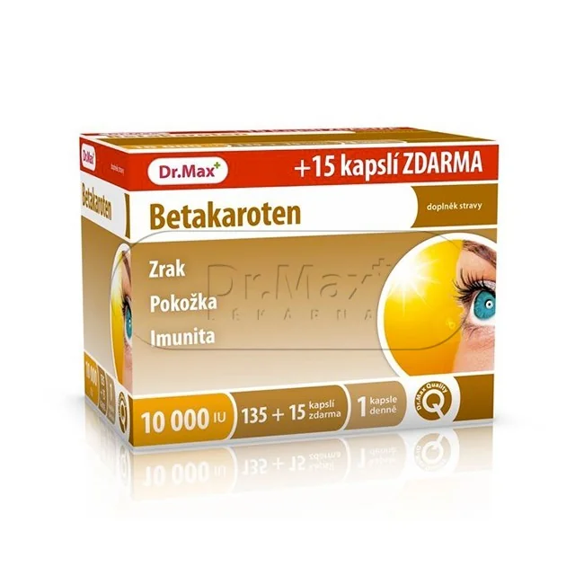 Dr. Max Betakaroten 6mg tob.135+15 kapslí zdarma