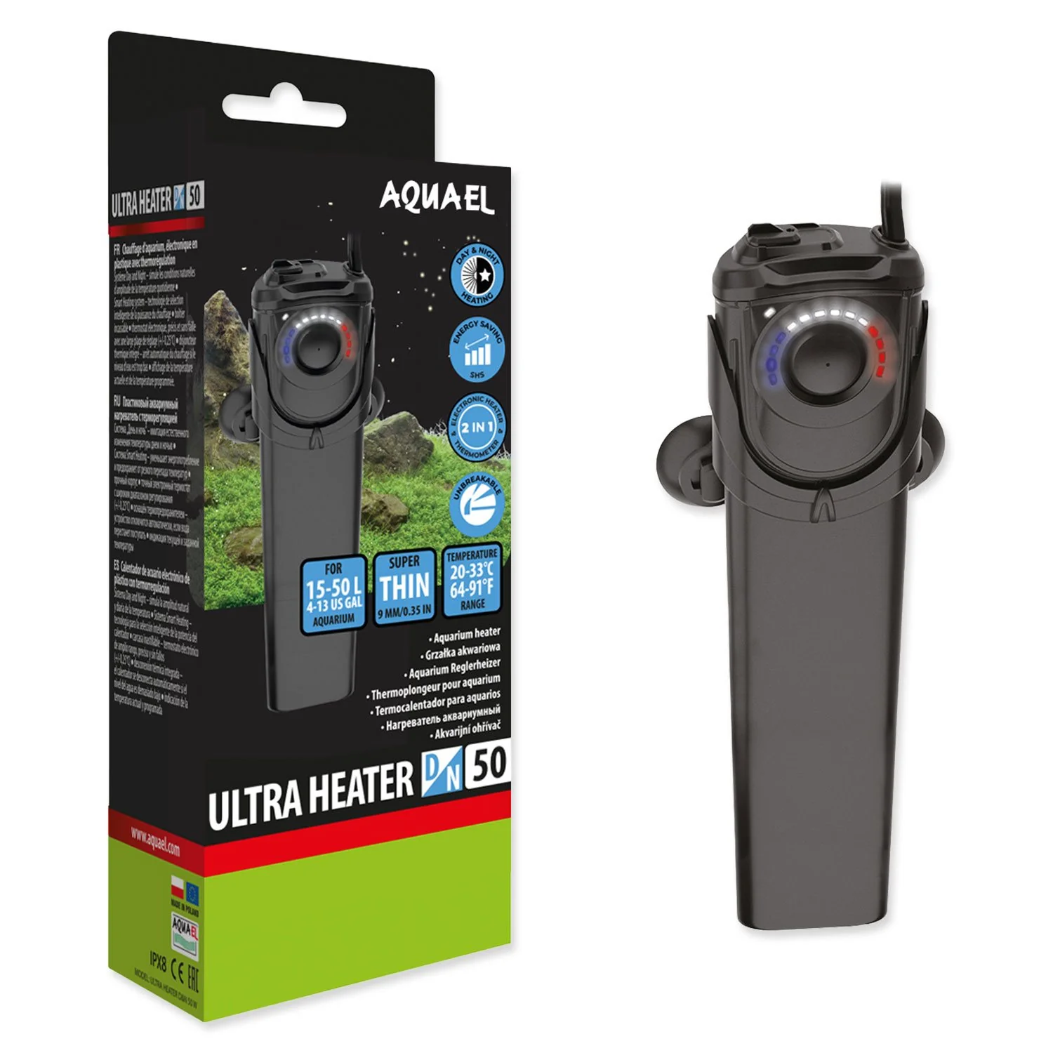 AQUAEL Topítko plastové Ultra Day & Night 50W