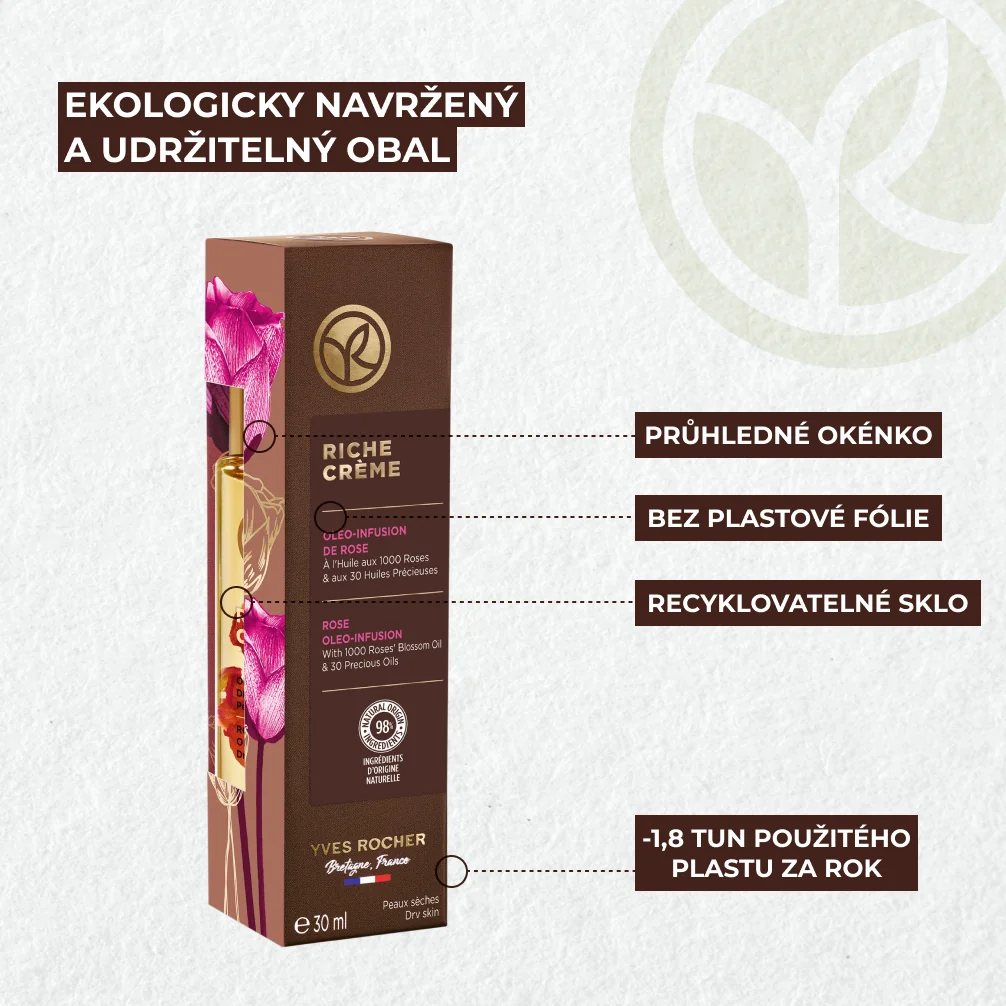 Yves Rocher Olejové sérum z růží riche 30 ml