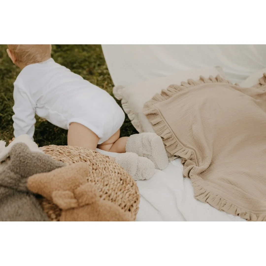 T-tomi Capáčky TEDDY Cream (3-6 měsíců) WARM 