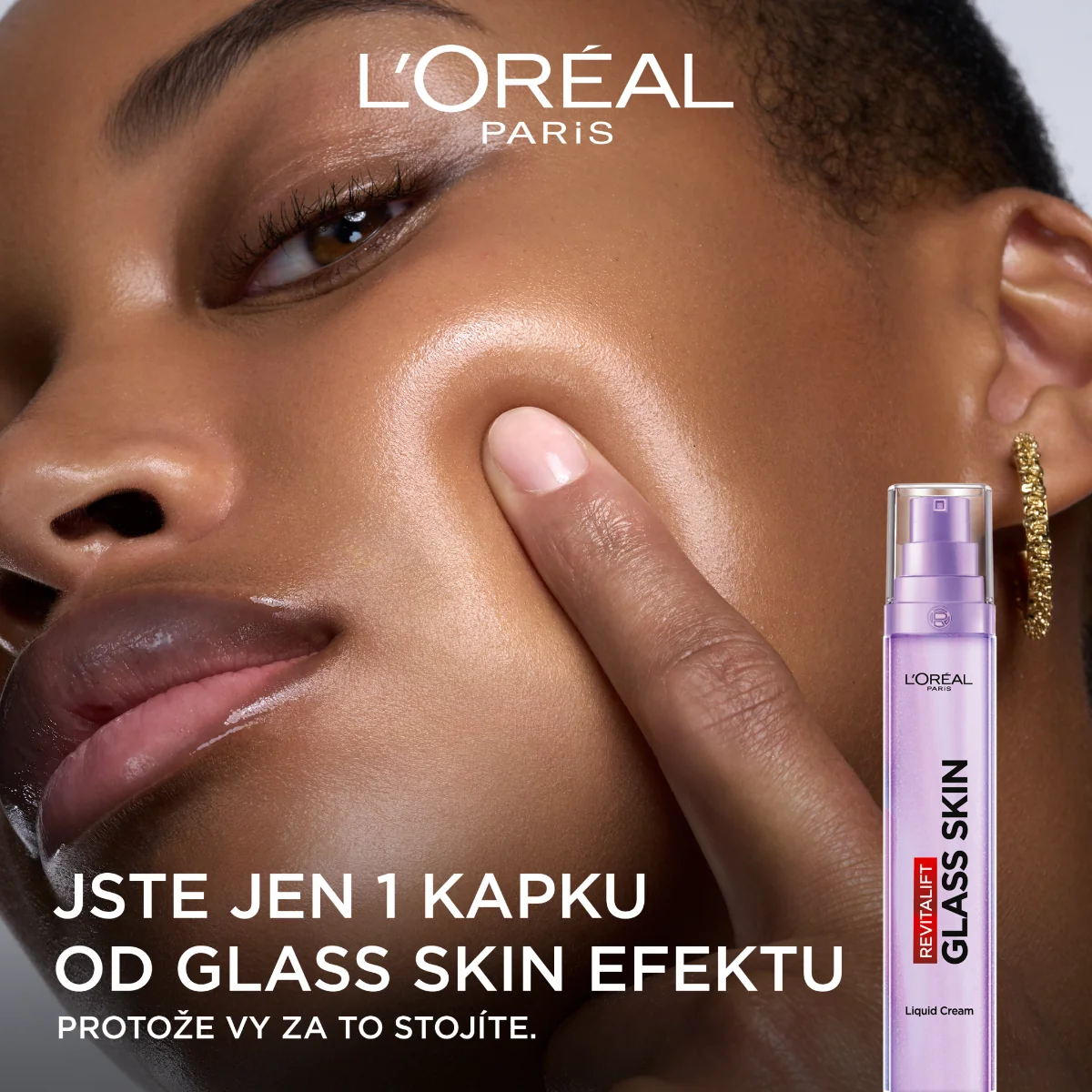 Loréal Paris Revitalift Filler Glass Skin krém na vodní bázi 50 ml