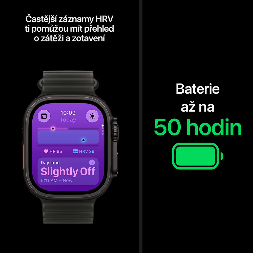 Apple Watch Ultra 4 Black Titan, Black Ocean chytré hodinky