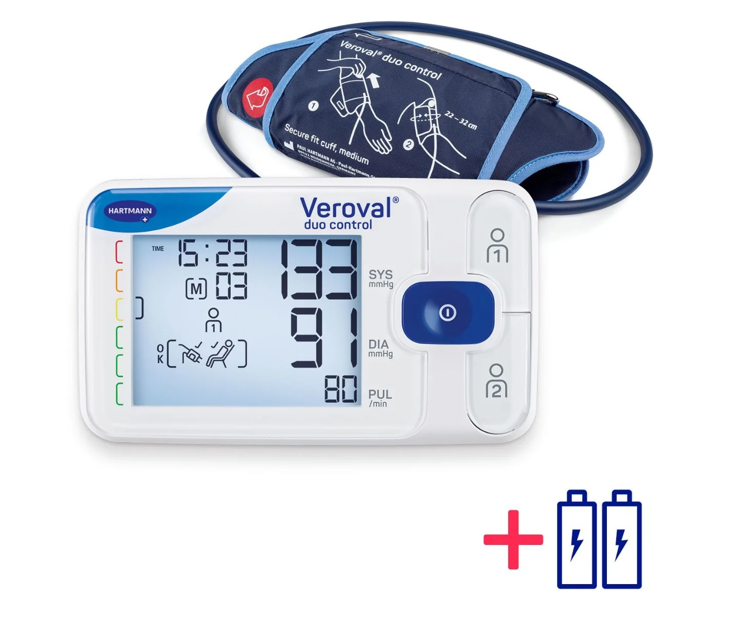 Veroval Duo Control Connect M 22-32cm digitální tonometr