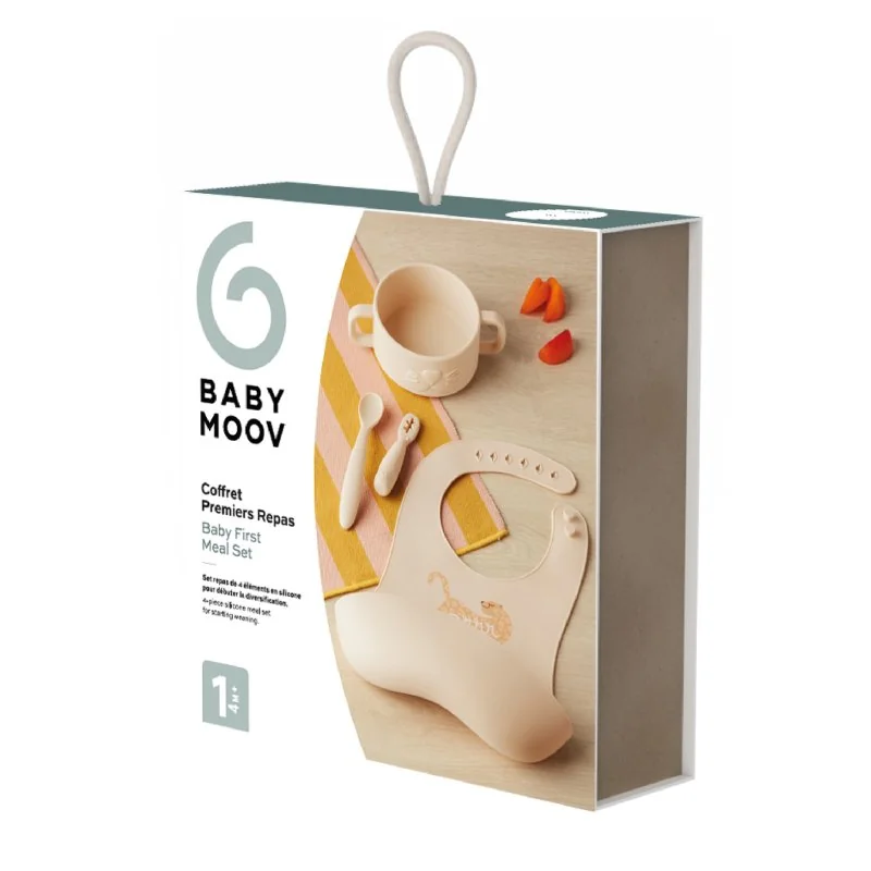 Babymoov silikonová jídelní sada Baby First MEAL SET Mini Roar