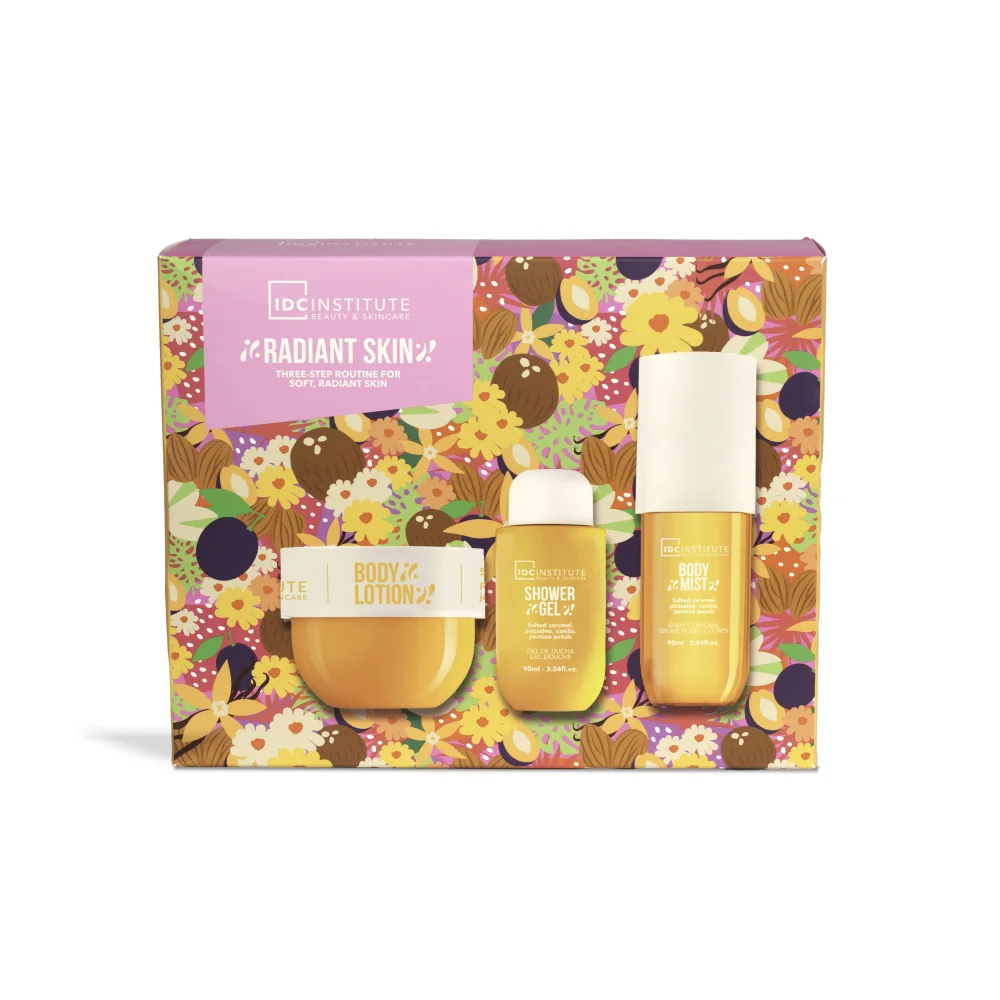 IDC Institute RADIANT SKIN dárková sada k péči o pokožku 3 ks