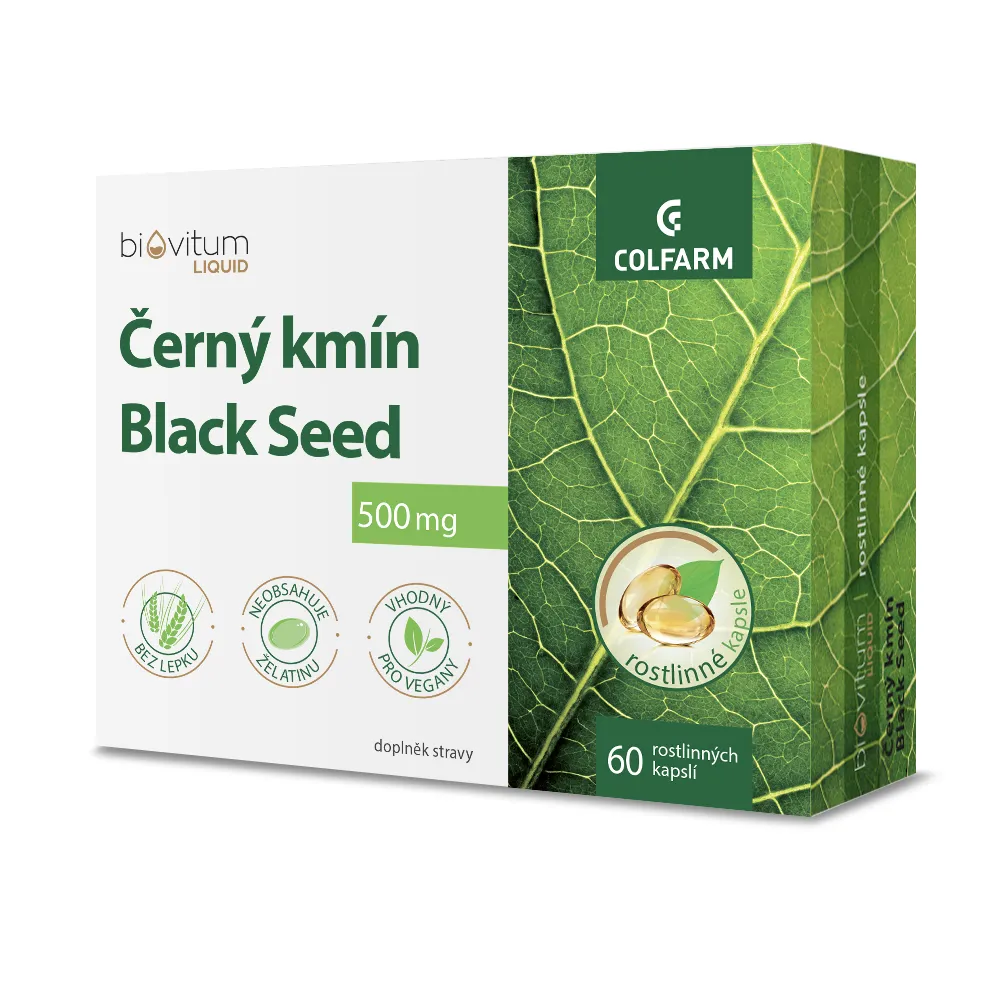 COLFARM Černý kmín Black seed 500 mg 60 kapslí