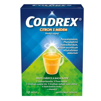 Coldrex CITRON S MEDEM Horký nápoj 10 sáčků