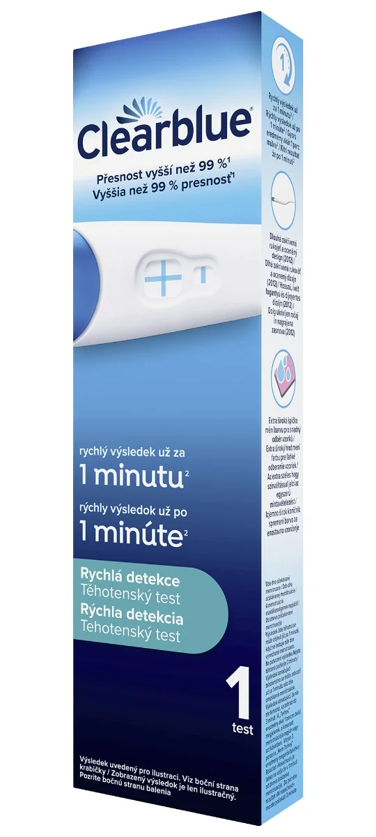 Clearblue PLUS rychlá detekce těhotenský test 1 ks