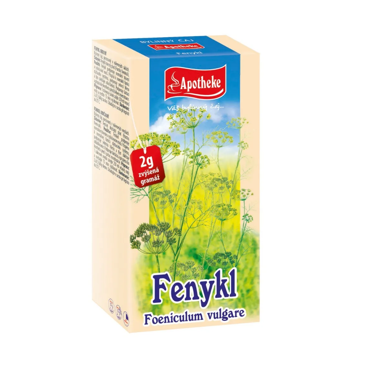 Apotheke Fenykl obecný čaj nálevové sáčky 20x2 g
