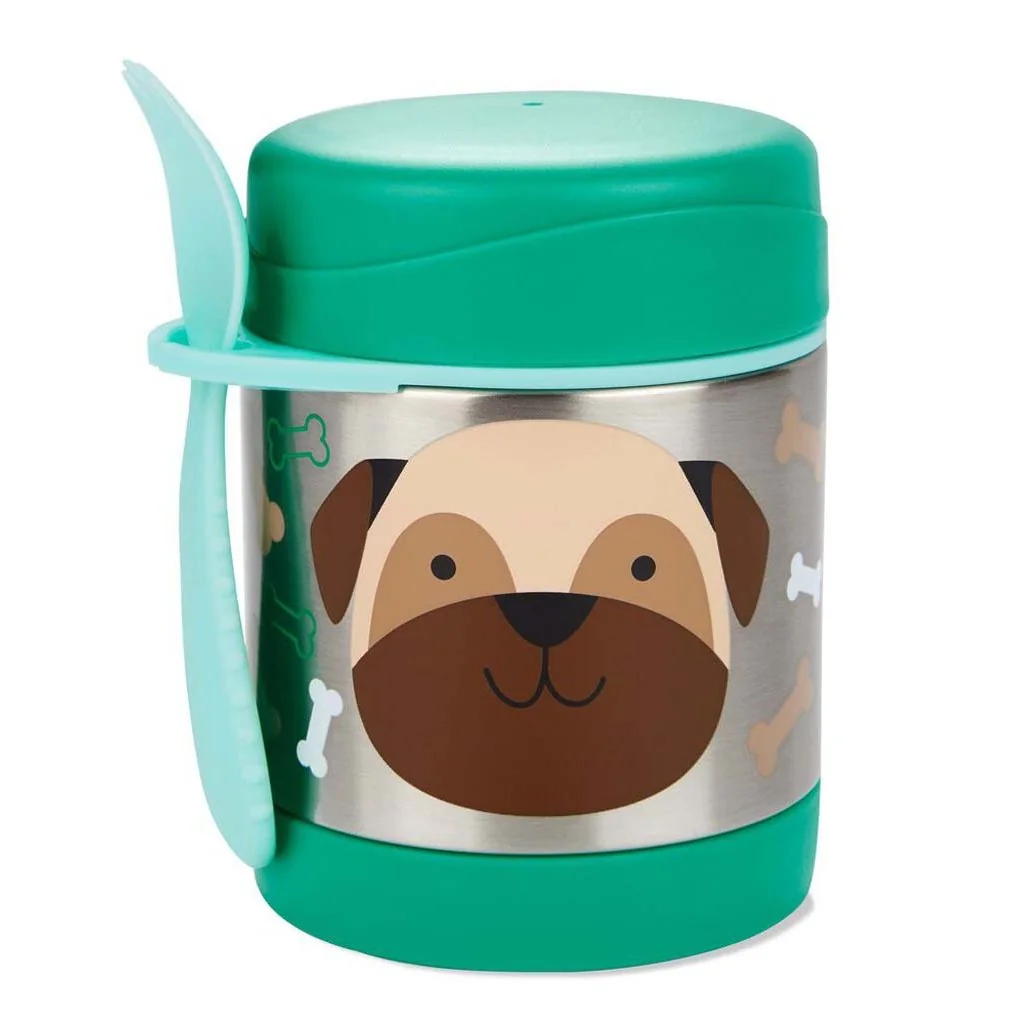 SKIP HOP Zoo Termoska na jídlo se lžičko/vidličkou Mopslík 325 ml, 3r+ 