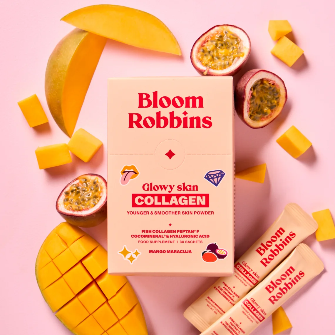 Bloom Robbins Glowy skin COLLAGEN nápoj 30 sáčků