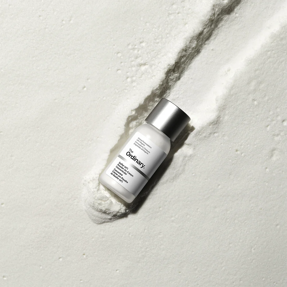 The Ordinary Sulfur 10% Powder-to-Cream Concentrate lokální péče proti nedokonolastem 5 g