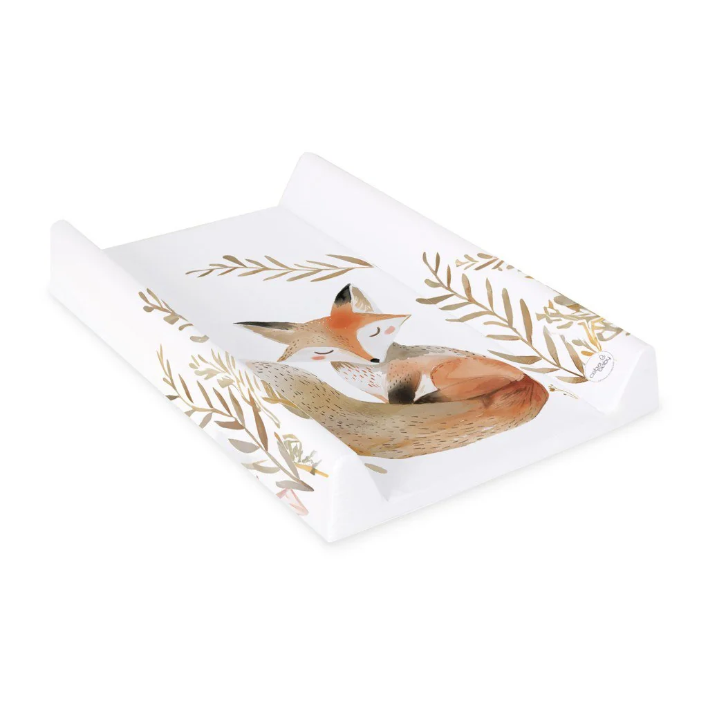 Ceba BABY Podložka přebalovací 2-hranná s pevnou deskou (50x70) Basic Red Fox