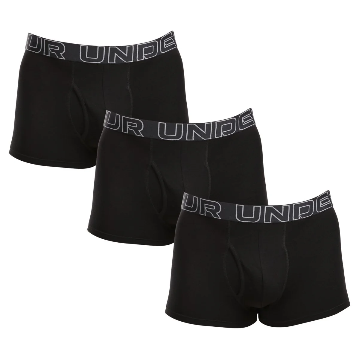 Under Armour 3PACK pánské boxerky černé (1383891 001) M