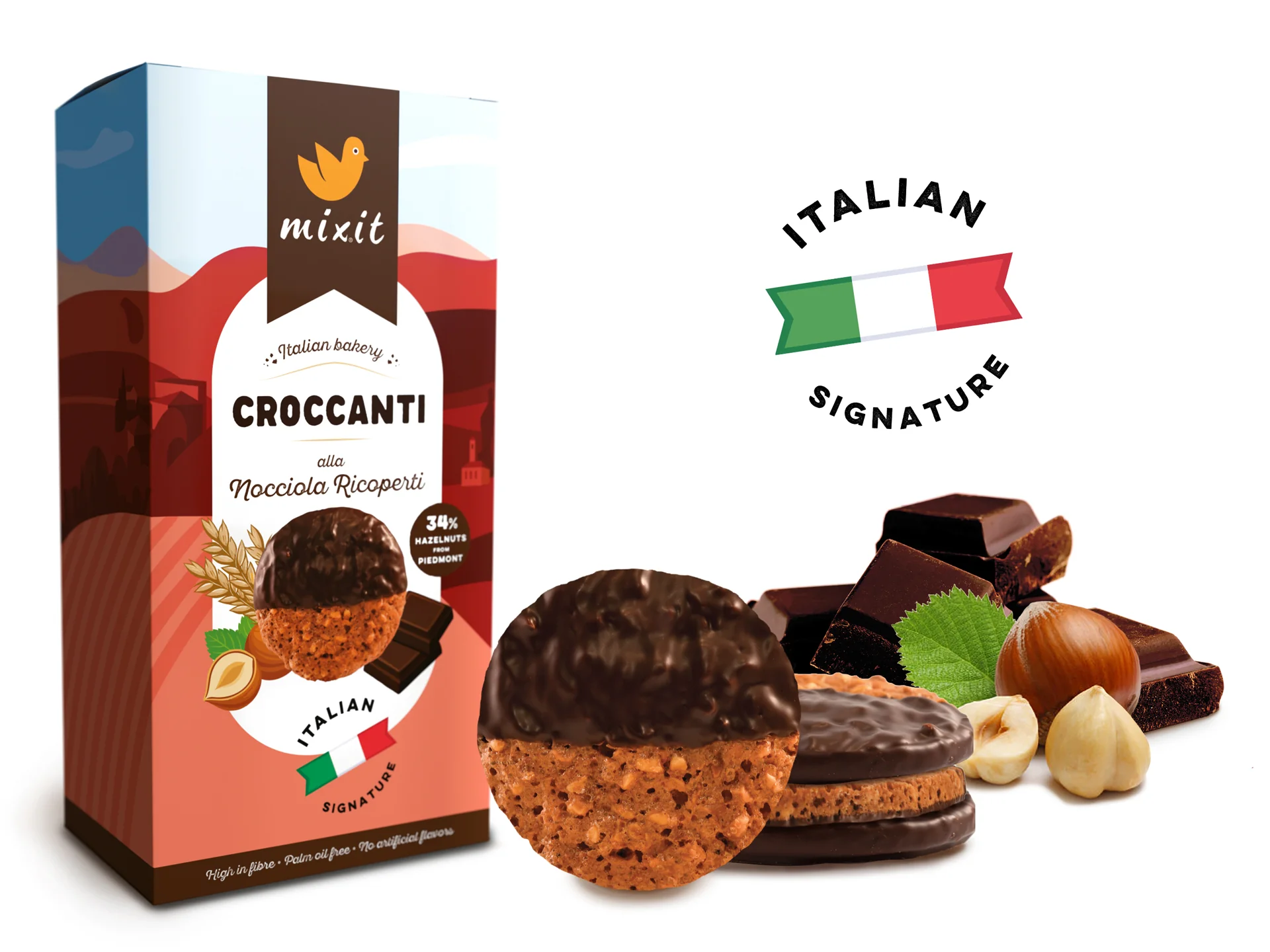 Mixit Italian Bakery Croccanti Nocciola sušenky 150 g