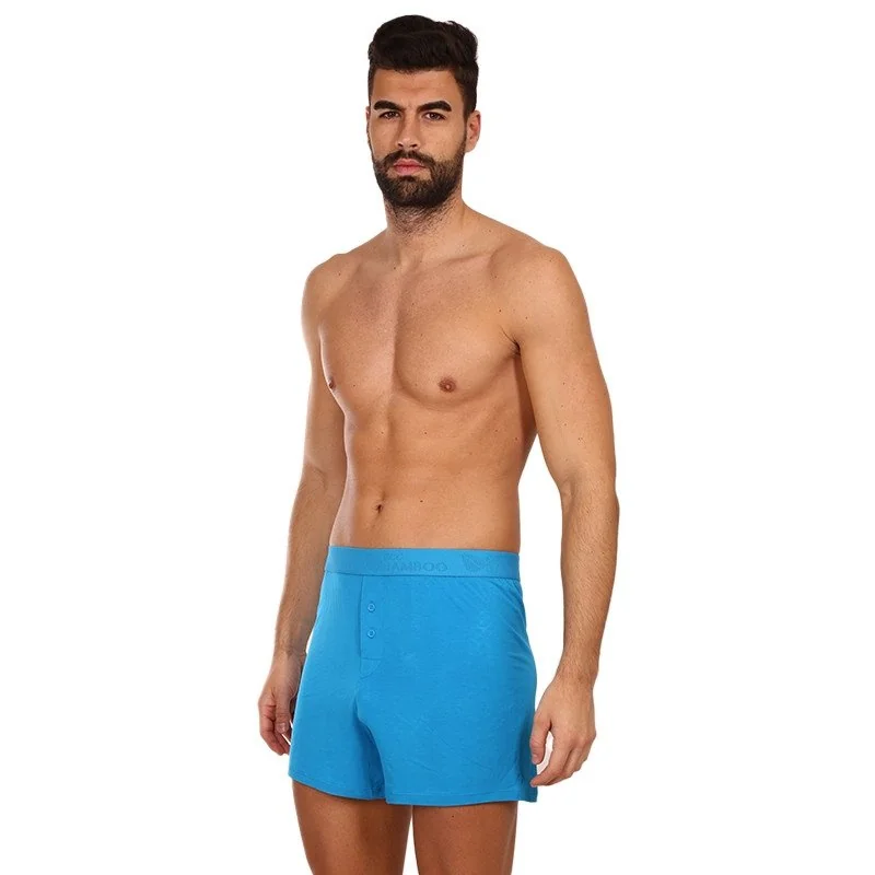 Gino Pánské trenky bambusové modré (75195) XL