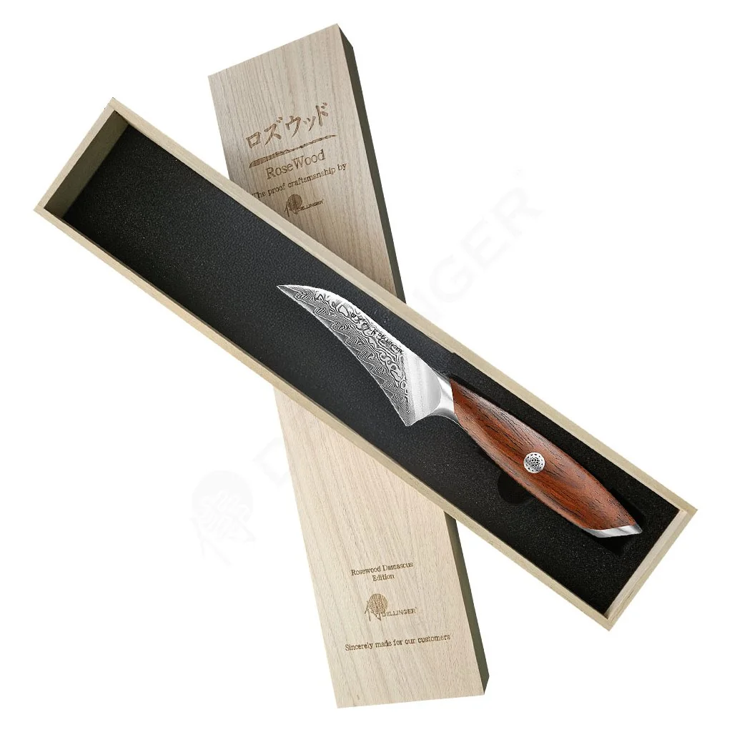 Dellinger Nůž Loupací Paring 100 mm Rose Wood Damascus®