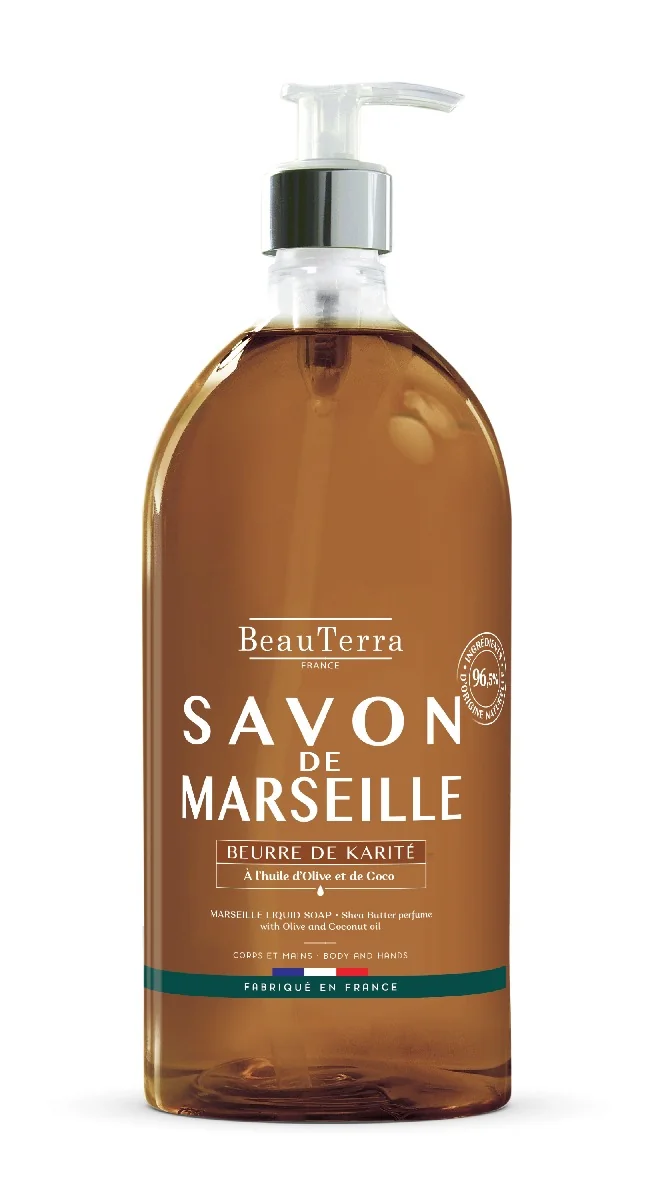 BeauTerra Marseillské tekuté mýdlo Bambucké máslo 1 l