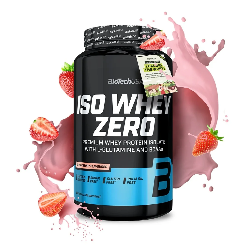 BioTech USA Iso Whey Zero jahoda 908 g