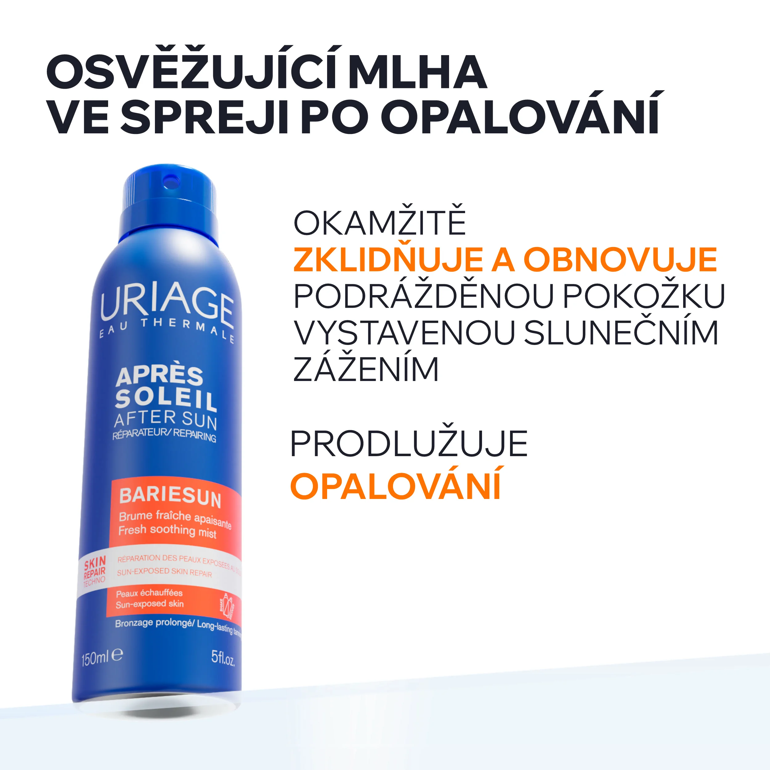 Uriage Bariésun Osvěžujicí sprej po opalování 150 ml