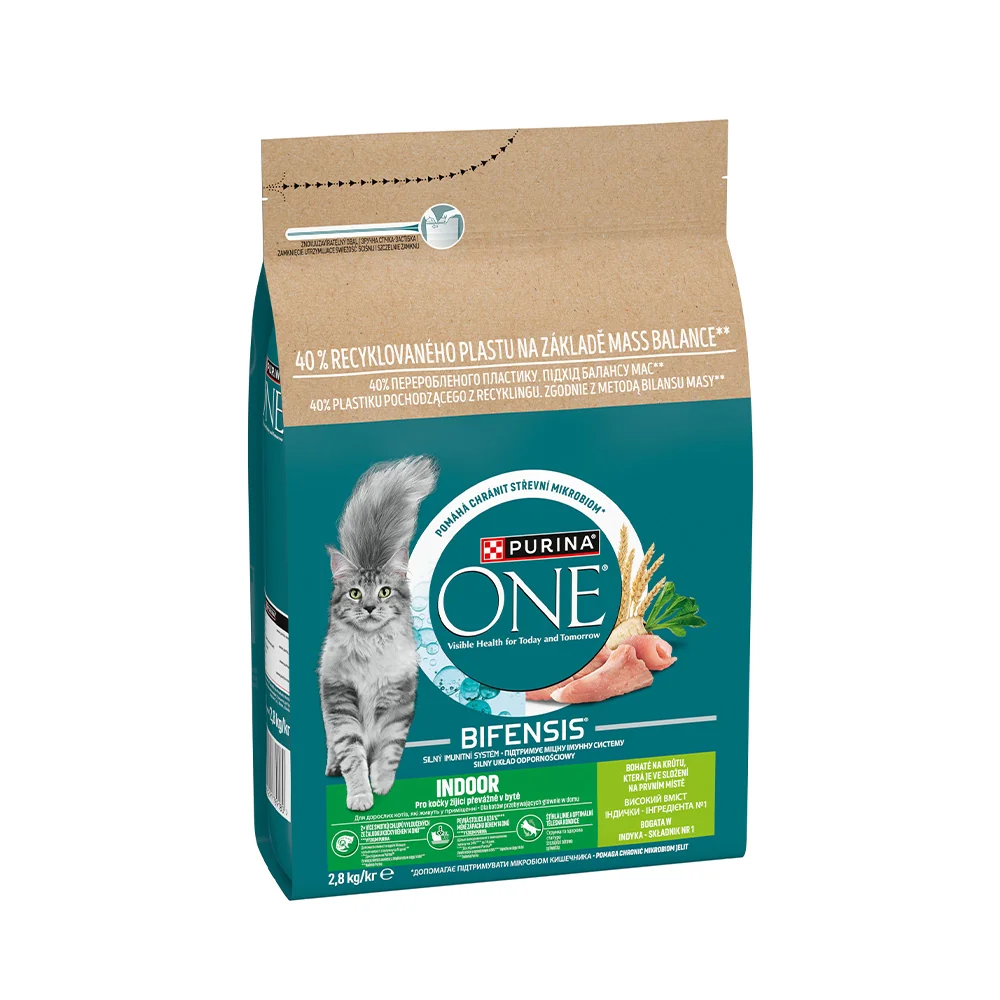 Purina ONE Bifensis Indoor krůta granule pro kočky 2,8 kg
