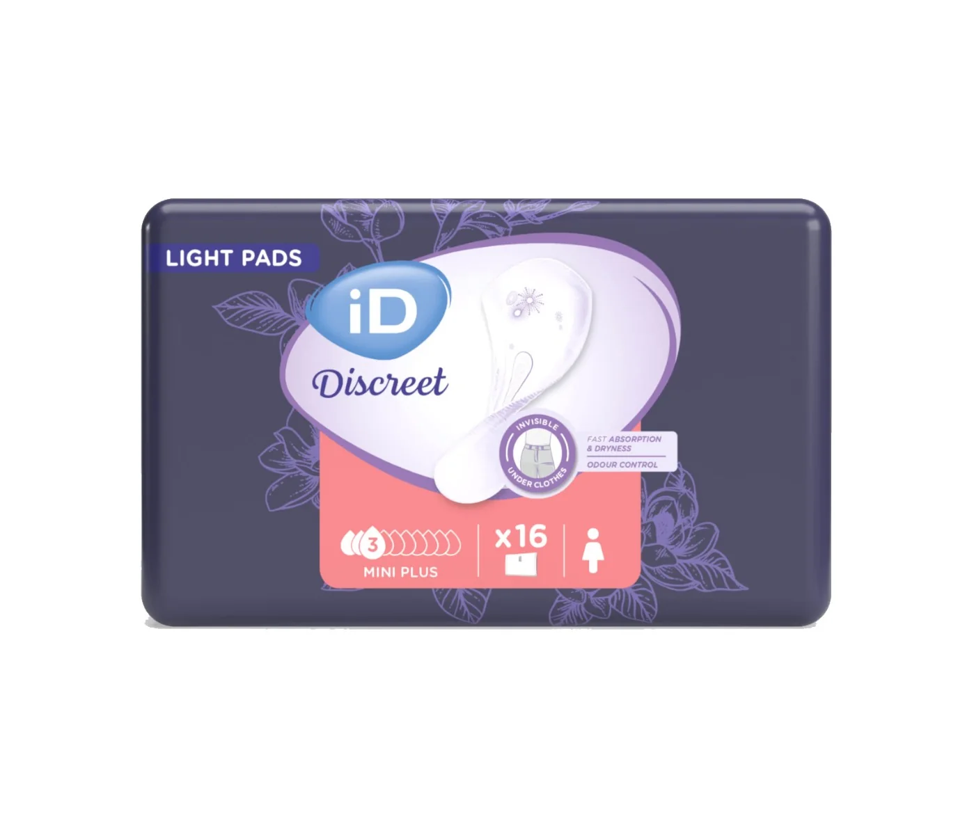 iD Discreet Light Mini Plus inkontinenční vložky 16 ks
