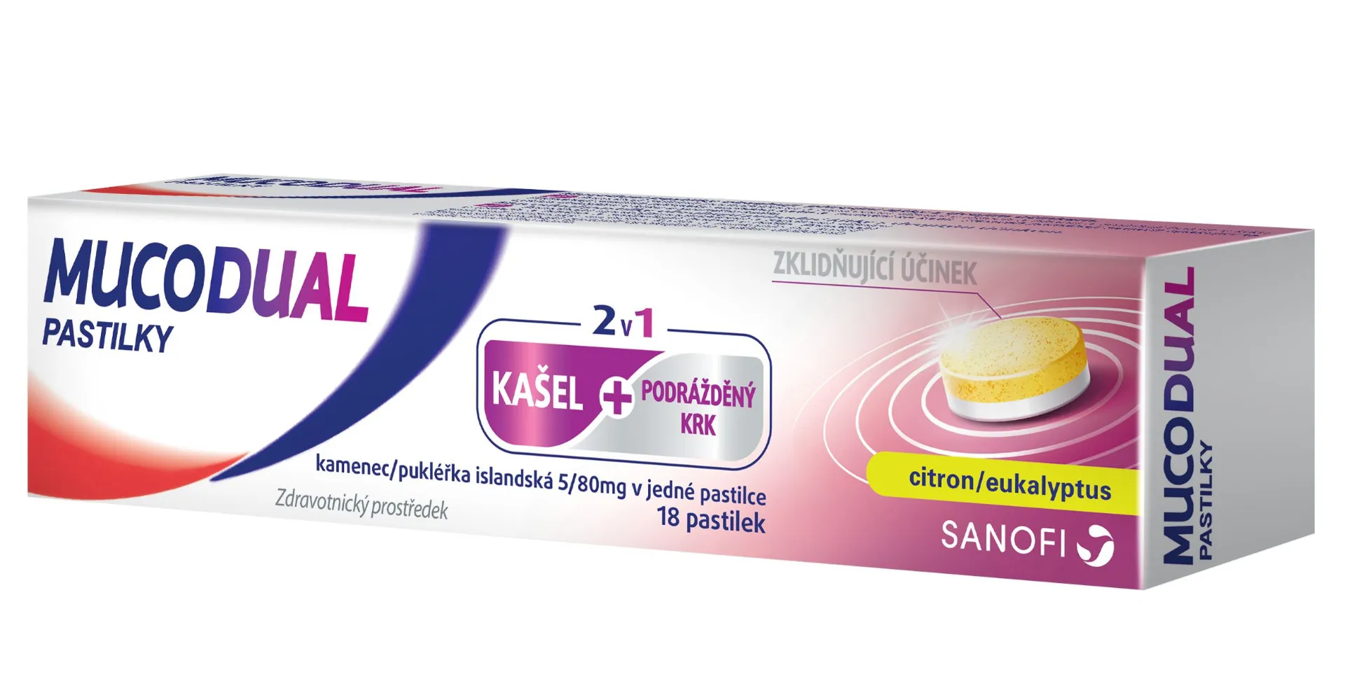 Mucodual 5/80 mg 18 pastilek