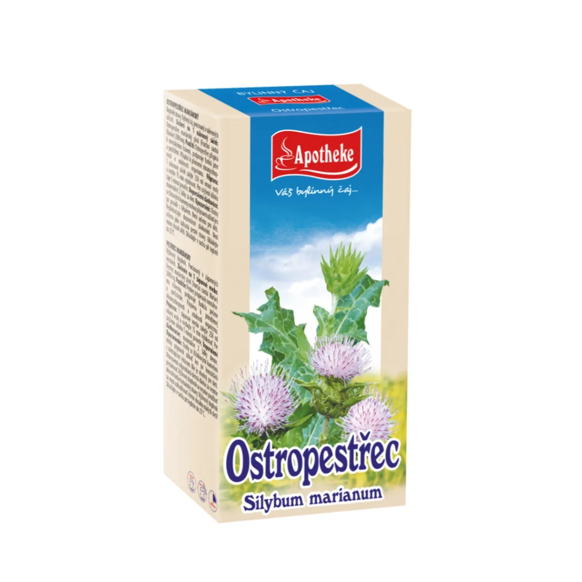 Apotheke Ostropestřec mariánský čaj nálevové sáčky 20x2 g