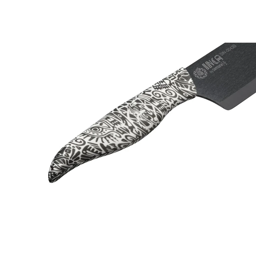 Samura INCA Nakiri keramický nůž 16,5 cm s čepelí z černé zirkonie (SIN-0043B)