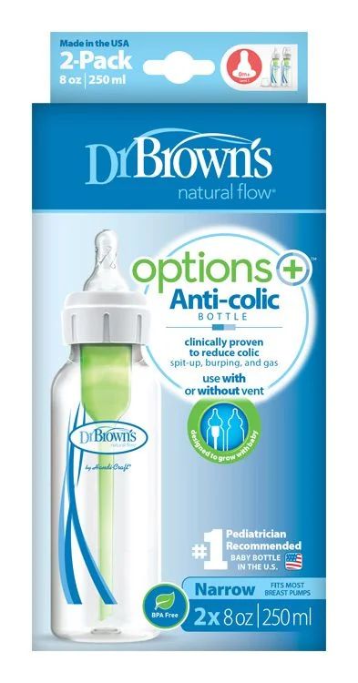 Dr.Browns Kojenecká láhev Anti-colic plastová 250 ml 2 ks