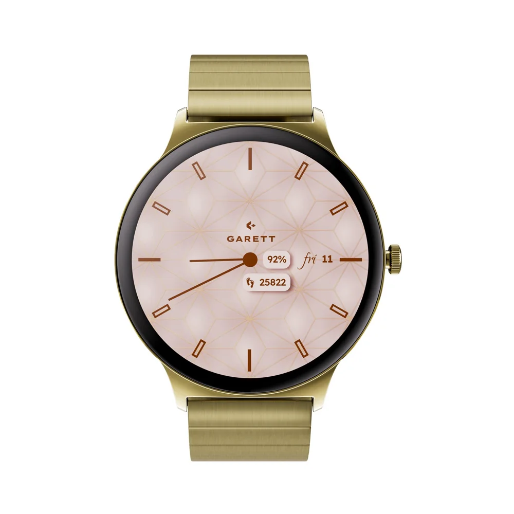 Garett Verona 2 chytré hodinky Gold Solid Steel