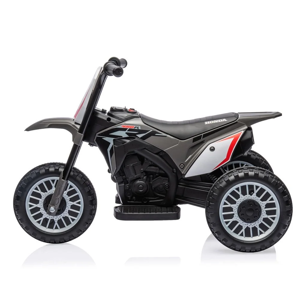 Milly Mally Dětská elektrická motorka Honda CRF450R tříkolka 6V - šedá