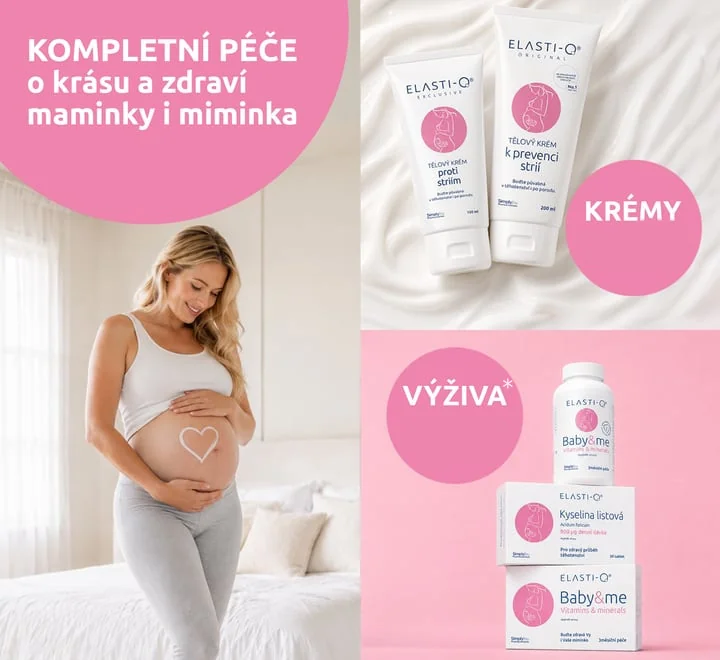 Elasti-Q. Kompletní péče o krásu a zdraví maminky i miminka.