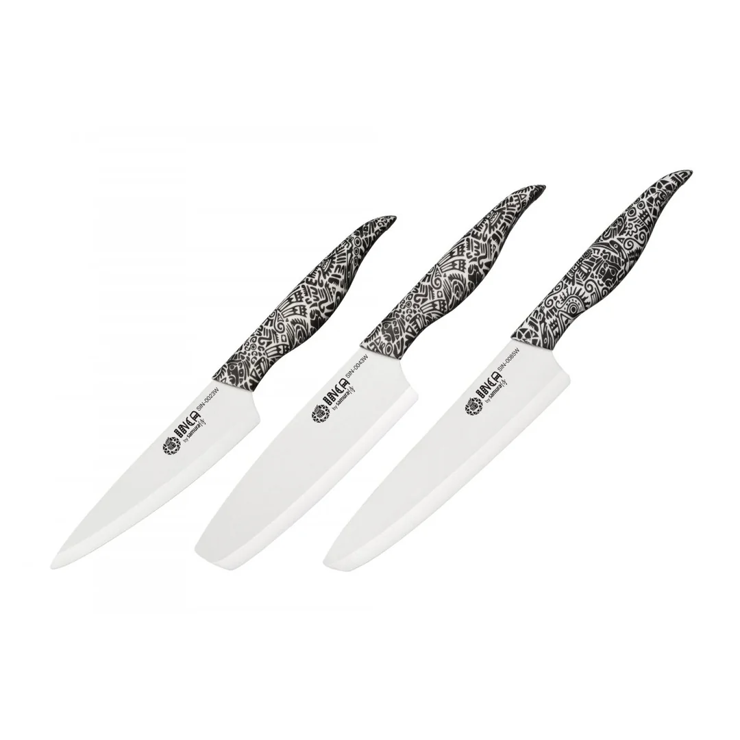 Samura INCA Set 3 keramických nožů (SIN-0220W) bílý