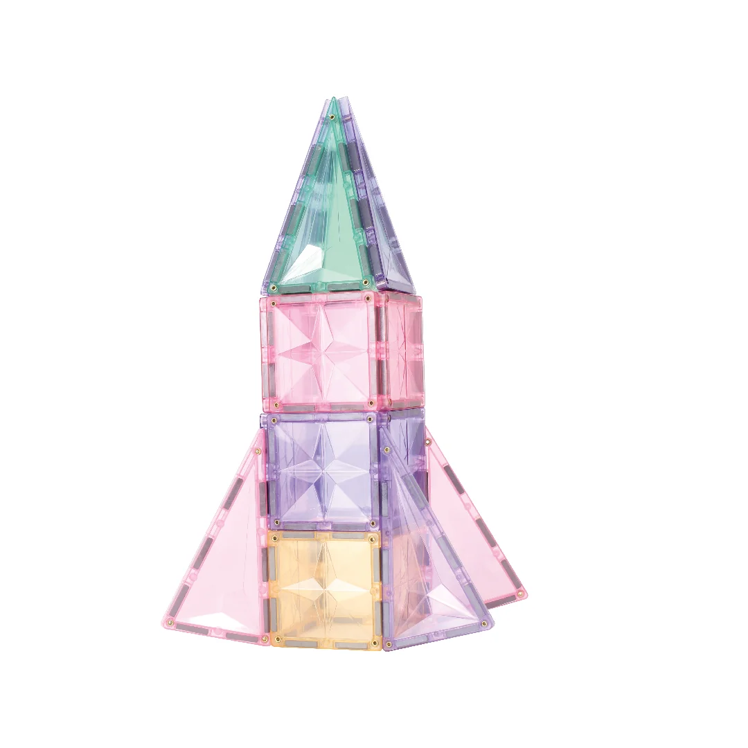 Cleverclixx Magnetická stavebnice Petite Pastel Pack - 36 ks