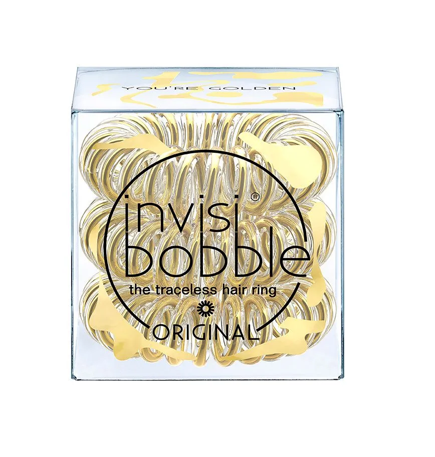 Invisibobble Original Time Golden gumička do vlasů 3 ks