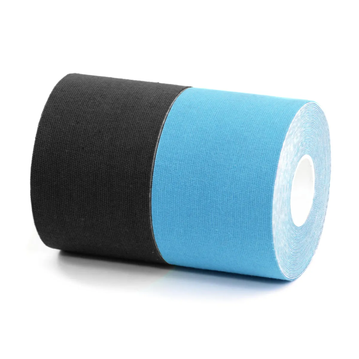 BronVit Sport Kinesio Tape set 5 cm x 6 m tejpovací páska 2 ks černá + modrá