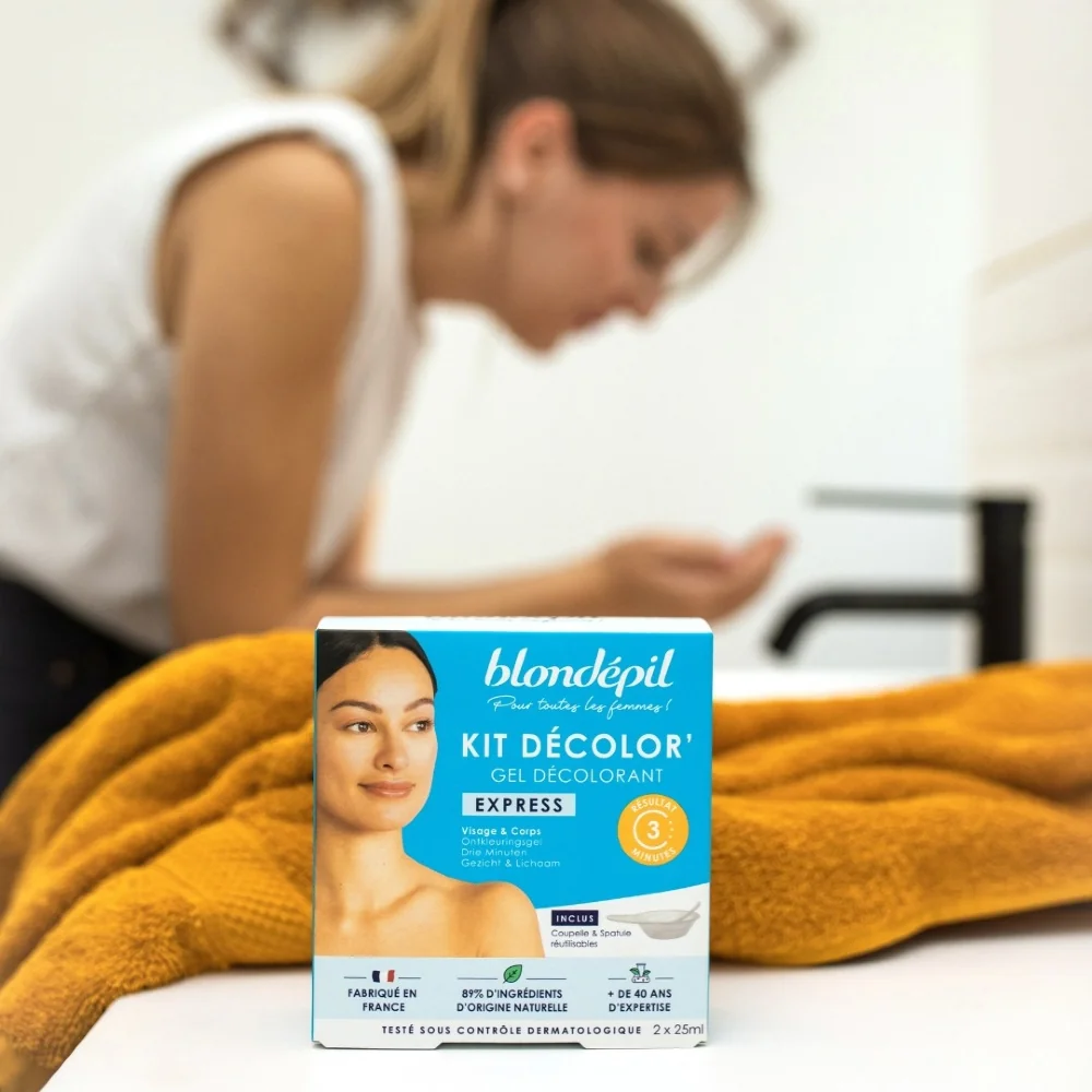 Blondépil Decolor’ Gel Express set pro bělení chloupků na obličeji 4 ks