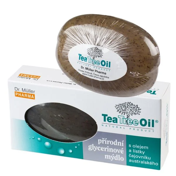 Dr.Müller Tea Tree Oil mýdlo s lístky čajovníku australského 100g
