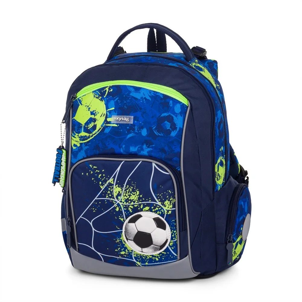 Oxybag OXY GO - školní set Football 3 ks: batoh, penál, sáček 