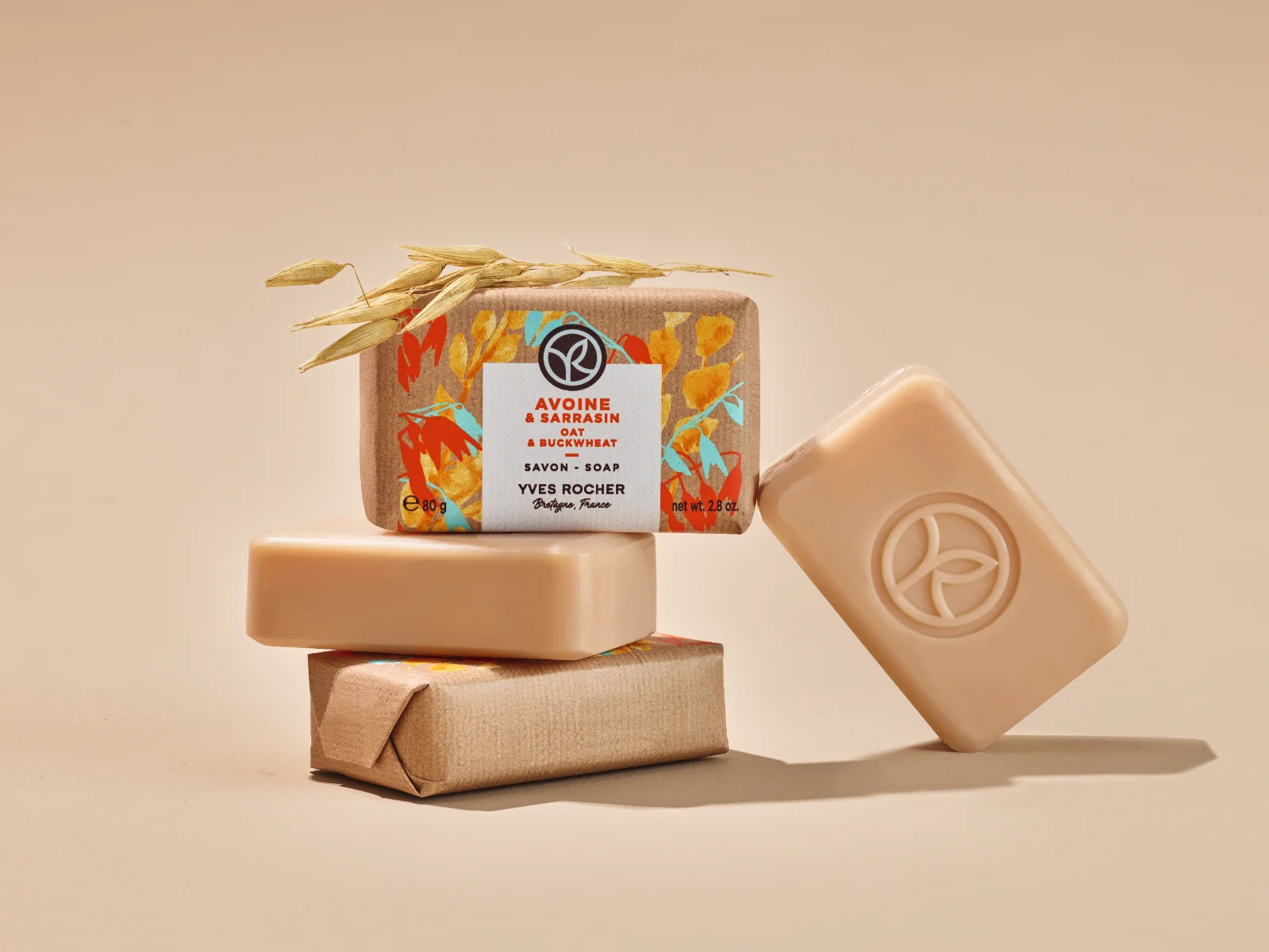 Yves Rocher Mýdlo oves & pohanka 80 g