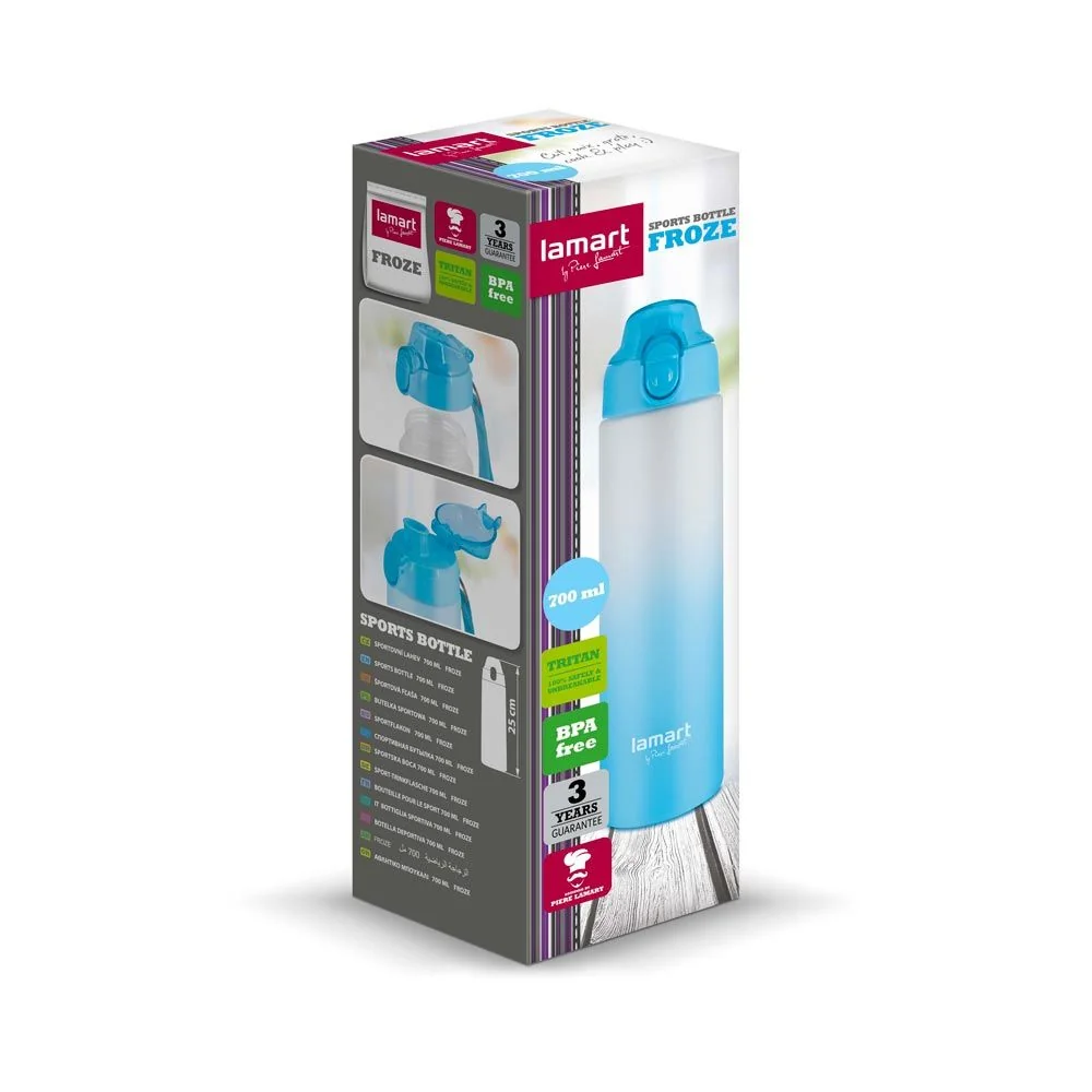 LAMART LT4055 Froze 0,7 l sportovní lahev modrá