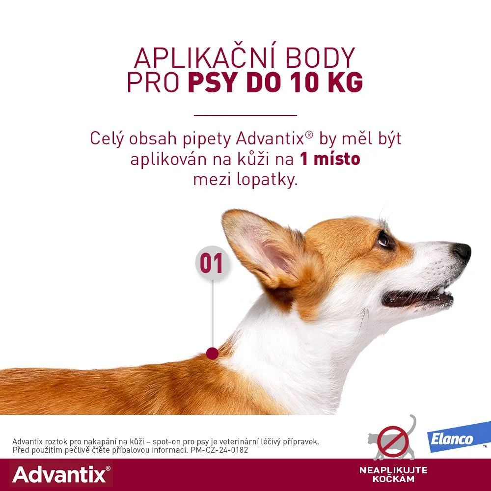 Advantix pro psy od 4 do 10 kg spot-on 1x1 ml