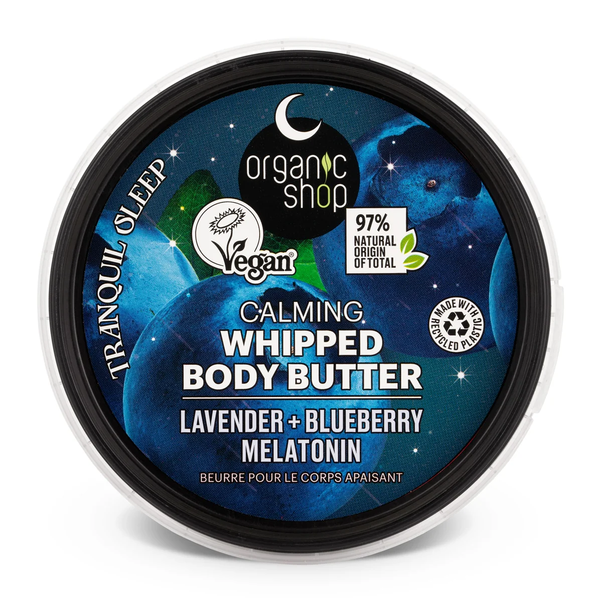 Organic Shop Sleeping Zklidňující šlehané tělové máslo For Tender Sleep 250 ml