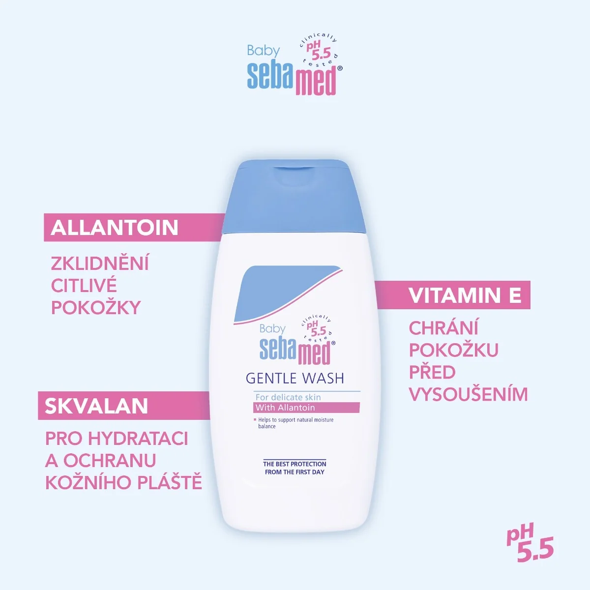 Sebamed Dětská mycí emulze extra jemná 200 ml