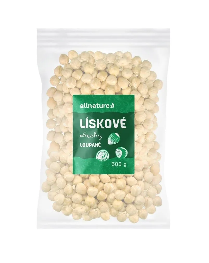 Allnature Lískové ořechy loupané 500 g