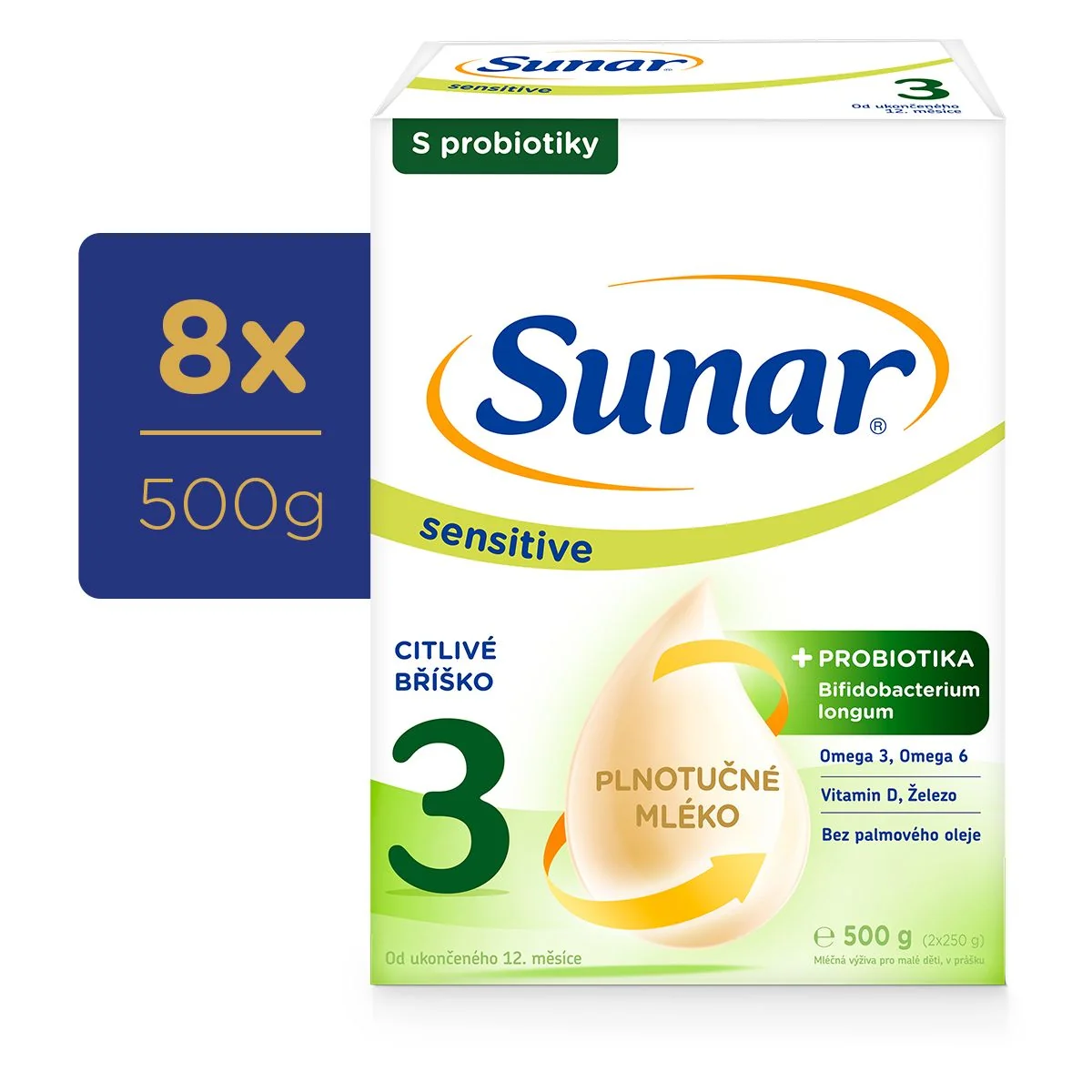 Sunar Sensitive 3 8x500 g