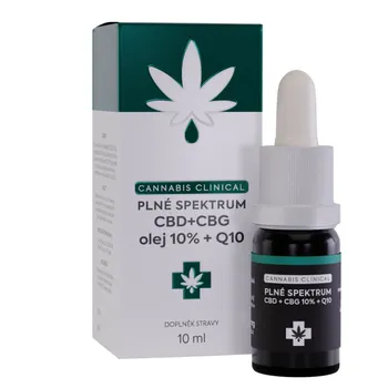 Cannabis Clinical CBD + CBG 10% + Q10 10 ml